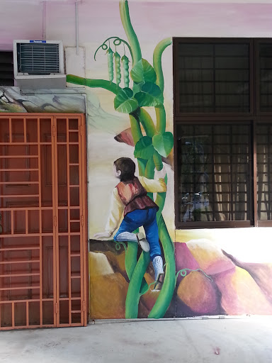 Jack and the Beanstalk Mural