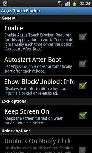 Touch Blocker Disable Touch