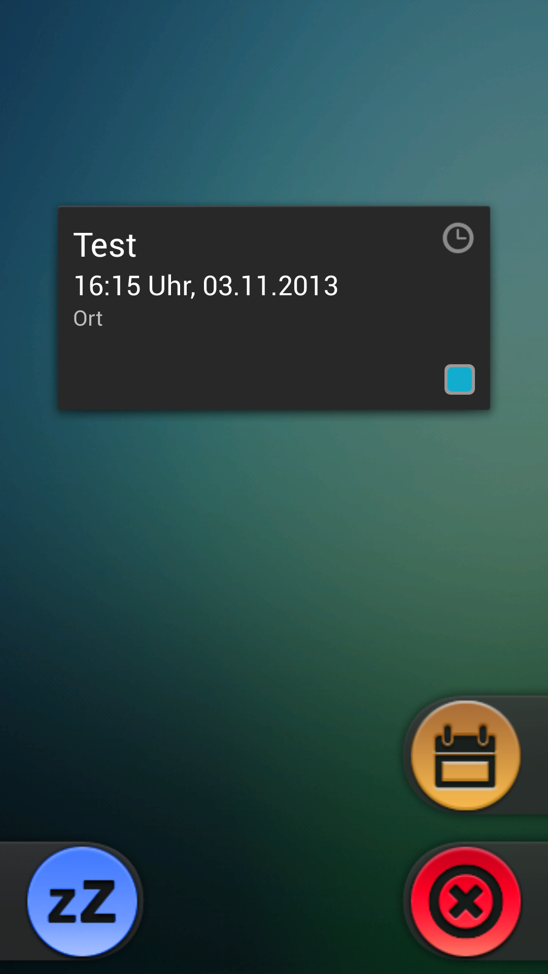 Android application Calendar Event Reminder (CER) screenshort