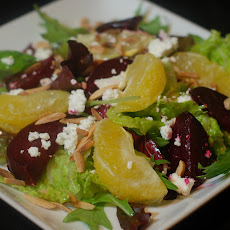 Roasted Beet Salad with Oranges and Goat Cheese