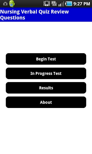 Nursing Entrance Exam -Verbal