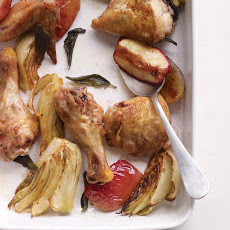 Baked Chicken with Fennel and Apples