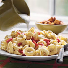 Roasted Red Pepper-Caesar Tortelloni