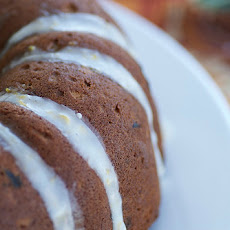 Spiced Sweet Potato, Cranberry, and Pecan Cake with Orange-Cinnamon Glaze