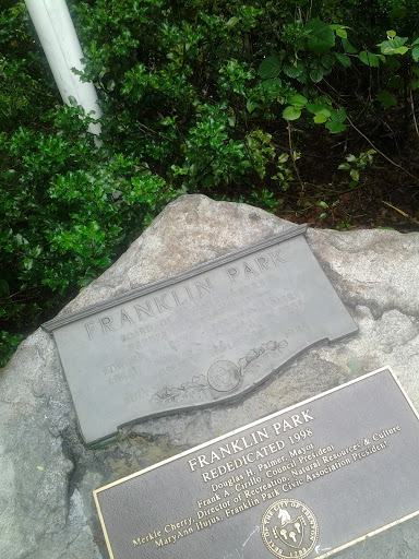 Franklin Park Dedication Stone