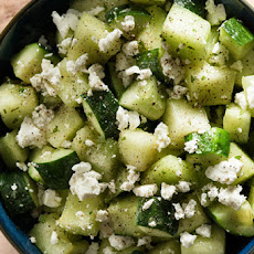 Melon and Cucumber Salad with Feta, Black Pepper, and Mint Recipe