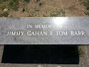 Jimmy Cahan & Tom Barr Memorial Bench