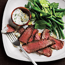 Flank Steak with Spicy Lemon Sauce