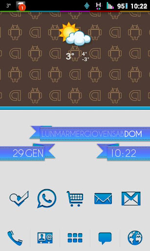 Go Launcher Theme HoloLight