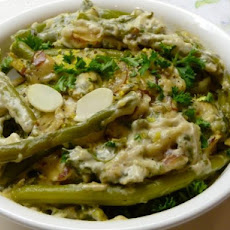 Holiday Green Beans Almondine Casserole