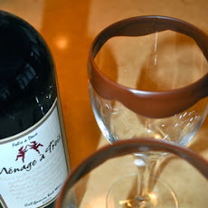 Chocolate dipped Wine Glasses