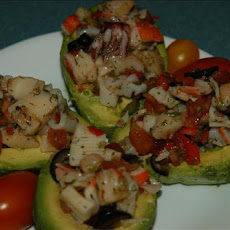 Avocado Stuffed With Seafood