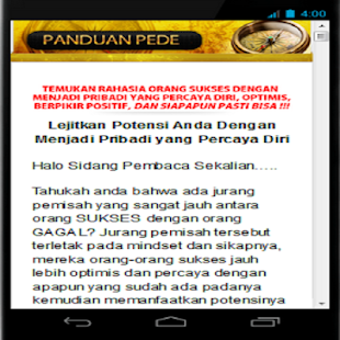 How to download Panduan Percaya Diri ( PeDe ) 0.1 apk for laptop