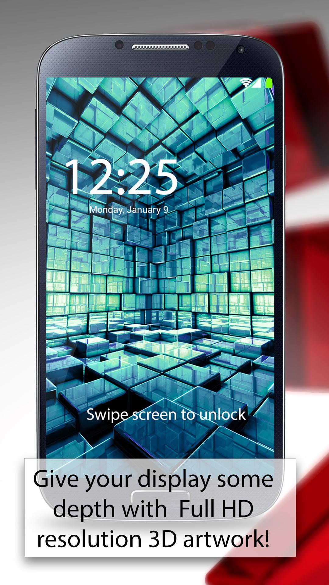Android application 3D Backgrounds &amp; Wallpapers screenshort