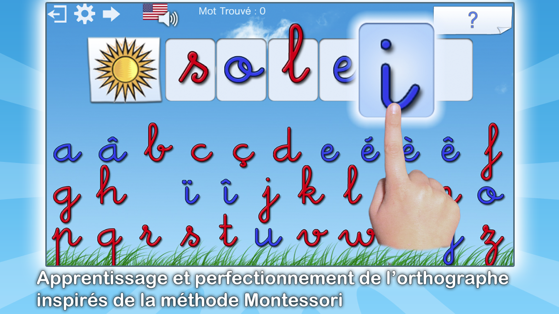 Android application French Words for Kids screenshort