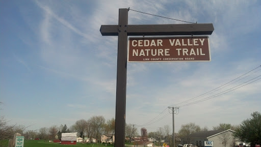 Cedar Valley Nature Trail Sign on Boyson Rd