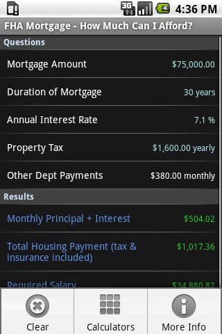 FHA Loan Calculator