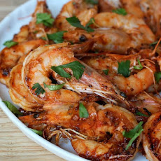 Stir-fried Garlic and Sriracha Shrimp