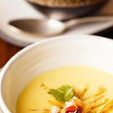 Mexican Creamy Corn Soup with Roasted Chiles