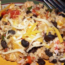 Mexican Chicken and Rice Casserole