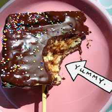 Chocolate Covered Cake on a Stick