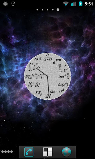 Math Clock Widget