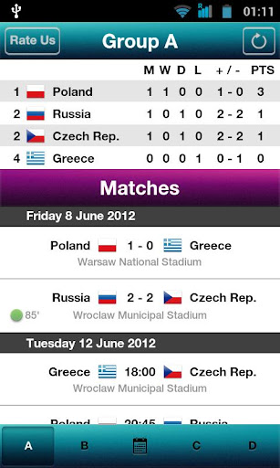 【免費運動App】Live Euro 2012-APP點子