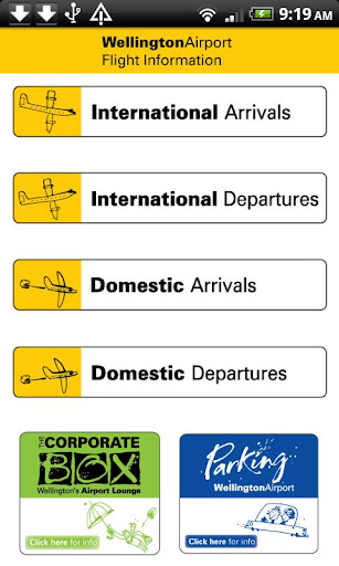 Wellington Airport Flight Info