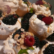Mini Garden Mint and Berry Pavlovas