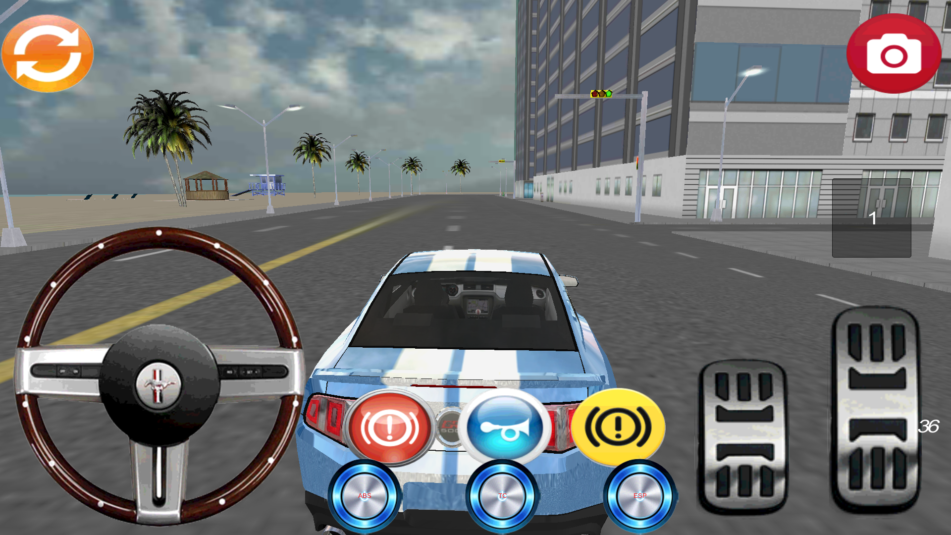 Android application Real Car Simulator 3D screenshort