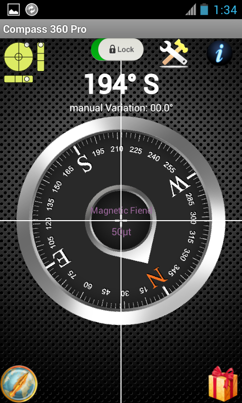 Android application Compass 360 Pro Free screenshort