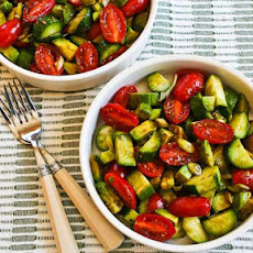 Not-so-Dumb Salad Recipe with Cucumbers, Tomatoes, Onions, Avocado, and Balsamic Vinegar