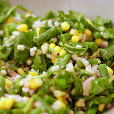 Barley and Corn Salad with Arugula and Haricot Vert