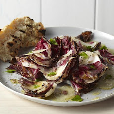 Grilled Bitter Greens with Shaved Parmesan