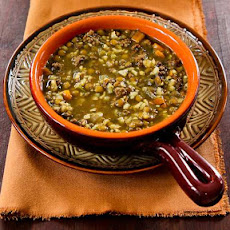 Lentil Soup with Ground Beef and Brown Rice