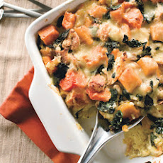 Butternut Squash and Cheddar Bread Pudding