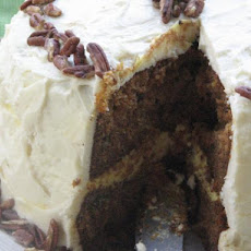 Pumpkin Spice Cake With Cream Cheese Frosting