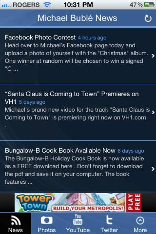 Michael Buble News+