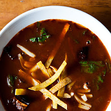 Rick Bayless' Chilied Tortilla Soup with Shredded Chard