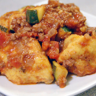 Butternut Squash Gnocchi w/ Moroccan Lamb Sauce