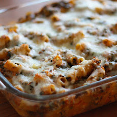 Low Fat Baked Ziti with Spinach