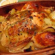 Lemon Herb Chicken in Clay Pot
