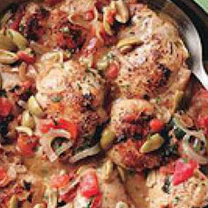 Chicken with Lemon and Green Olives