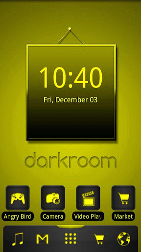 ADW Theme Darkroom Yellow