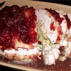 Stuffed Turkey Breast With Cranberry Glaze