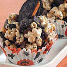 Cookies 'n Cream Jack-O'-Lantern Popcorn Balls