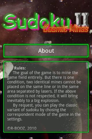 【免費解謎App】Cosmic Mines 2 Sudoku ☆-APP點子