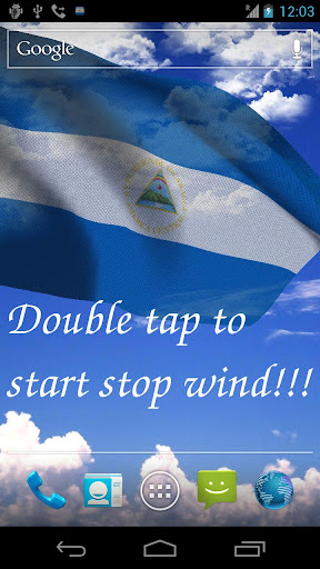 3D Nicaragua Flag LWP +