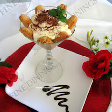 Tiramisu in a Martini Glass