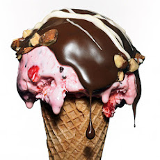 Dark-Chocolate-Dipped Cherry Ice Cream Cones